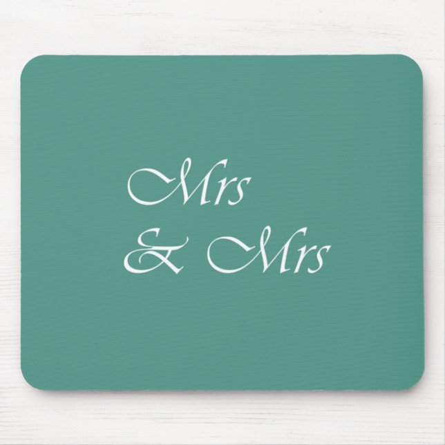 Frau & Frau Typografie Mousepad (Vorne)