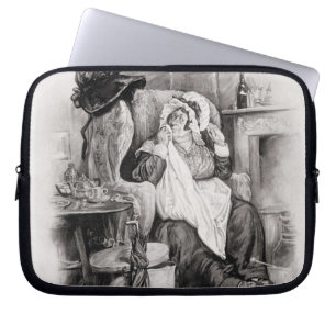 Frau Gamp, von 'Charles Dickens: Ein Klatsch über Laptopschutzhülle