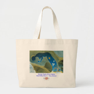 Frau gemacht vom Kosmos/von der Tasche