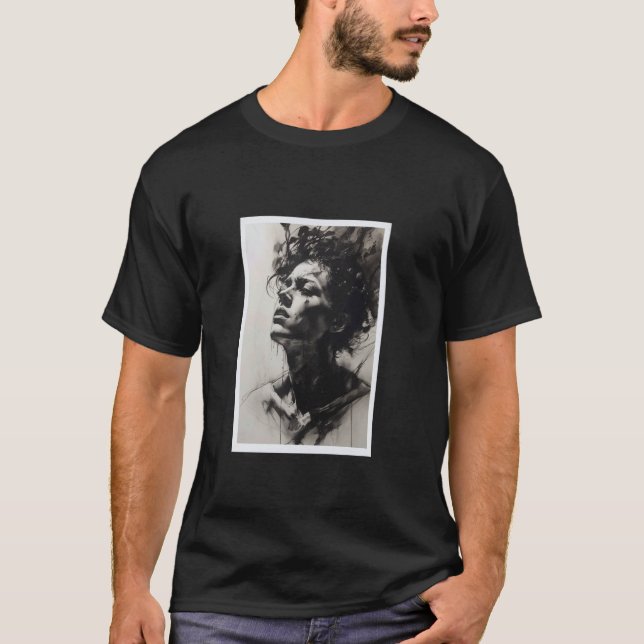 Frau Gemalt T-Shirt (Vorderseite)