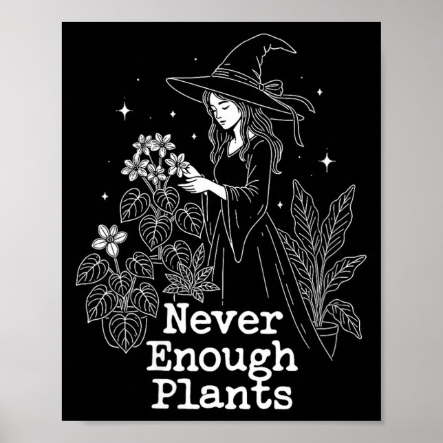 Frau genug Pflanzen _ botanischer Gärtner Poster (Vorne)