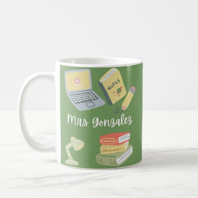 Frau Gonzalez Lehrerin Kaffeetasse (Links)