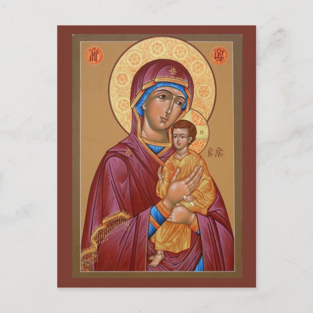 Frau Gottes Gebetskarte Postkarte (Vorderseite)