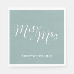 Frau Green Brautparty Party Napkins Serviette