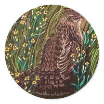 Frau Grouse Sticker