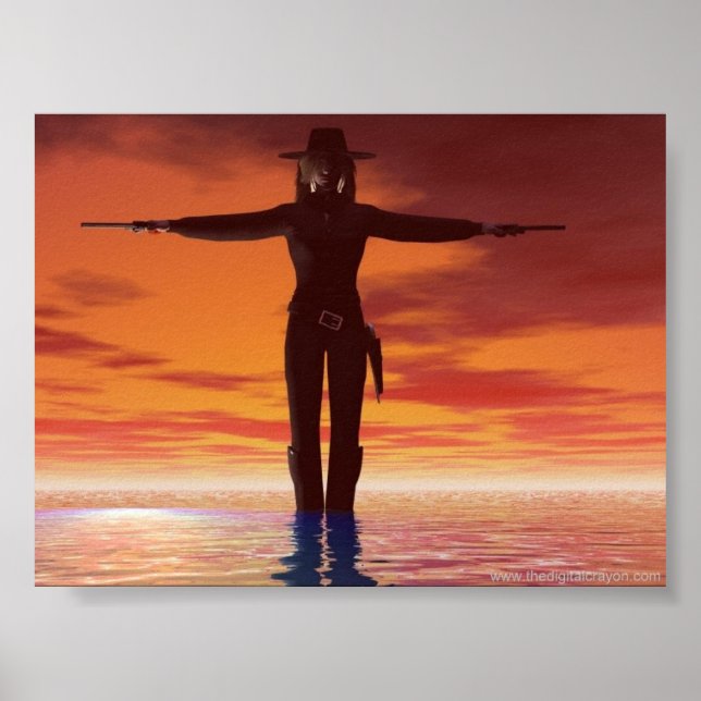 Frau Gunslinger Poster (Vorne)