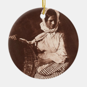 Frau Hall, New-Haven, c.1843-47 (Salzpapierdruck Keramik Ornament