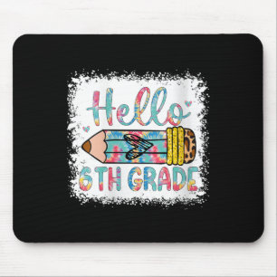 Frau Hallo Sechste Klasse Zurück zur Schule 6. Kla Mousepad