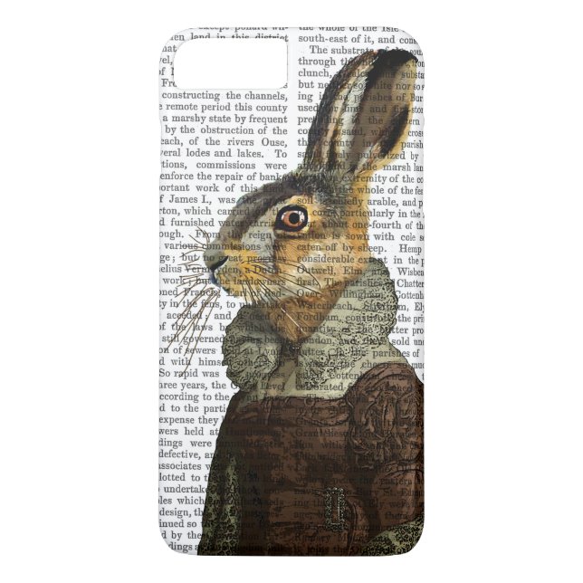 Frau Hare Portrait Case-Mate iPhone Hülle (Rückseite)