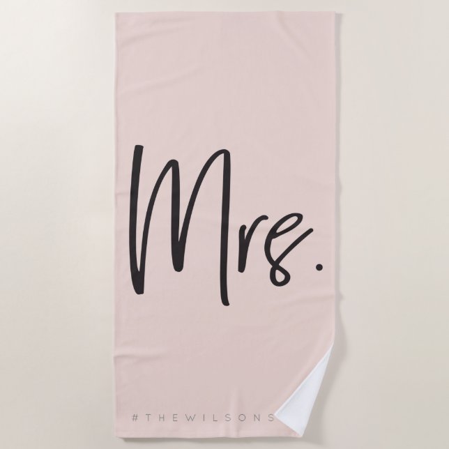 Frau #hashtag beachtowel strandtuch (Vorderseite)