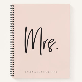 Frau #hashtag Hochzeitsnotiz Notizbuch