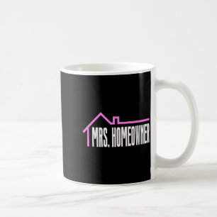 Frau Hausbesitzerin Erster Hausbesitzer Einzugsfei Kaffeetasse