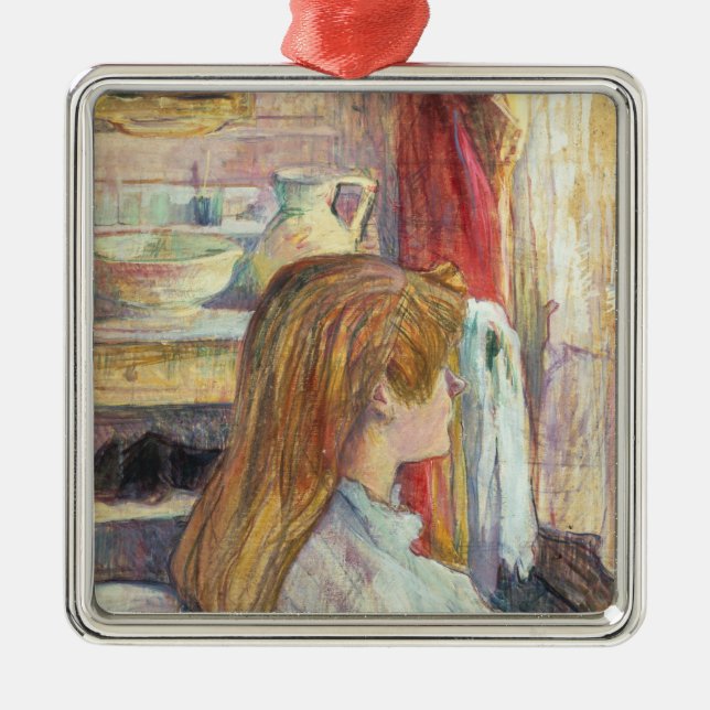 Frau Henrides Toulouse-Lautrec | am Fenster, 1 Ornament Aus Metall (Vorne)