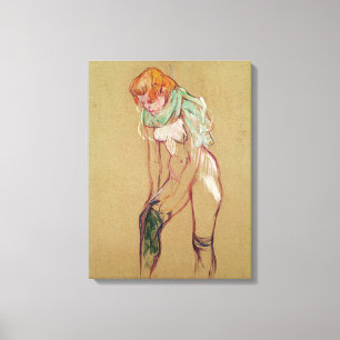 Frau Henrides Toulouse-Lautrec  , die ihr S Leinwanddruck