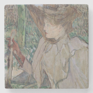 Frau Henrides Toulouse-Lautrec mit Handschuhen, Steinuntersetzer