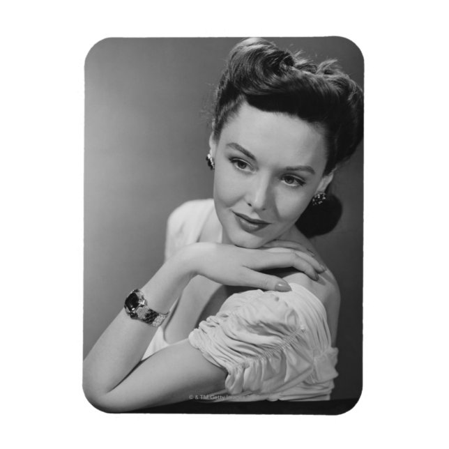 Frau im Abend Gown Magnet (Vertikal)