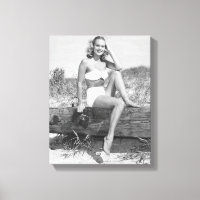 Frau im Bikini