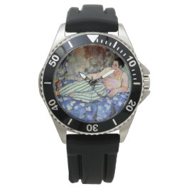 Frau im blauen Schlafzimmer (von Suzanne Valadon) Armbanduhr