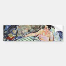 Frau im blauen Schlafzimmer (von Suzanne Valadon) Autoaufkleber