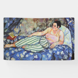 Frau im blauen Schlafzimmer (von Suzanne Valadon) Banner