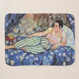 Frau im blauen Schlafzimmer (von Suzanne Valadon) Sherpadecke