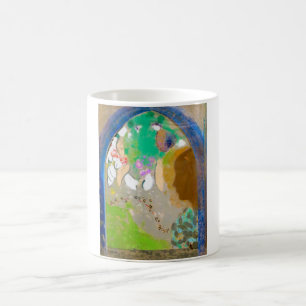 Frau im Fenster, Redon Kaffeetasse