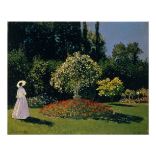 Frau im Garten - Claude Monet Poster