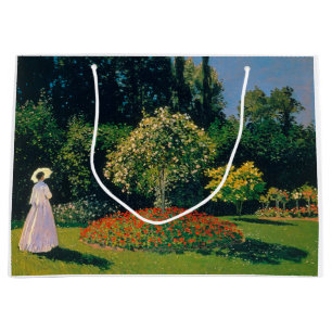 Frau im Garten, Monet Große Geschenktüte