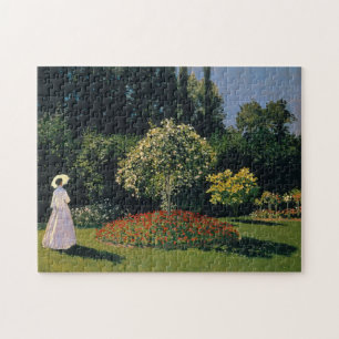 Frau im Garten von Claude Monet Puzzle