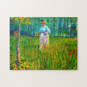 Frau im Garten von Vincent Van Gogh