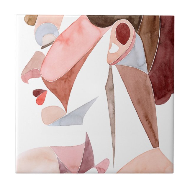 Frau im goldenen Zeitalter Fliese (Vorderseite)