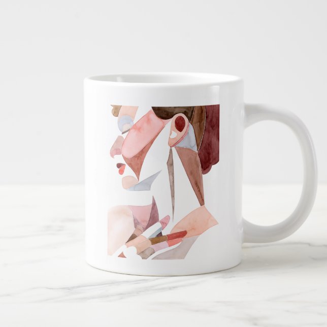 Frau im goldenen Zeitalter Jumbo-Tasse (Rechts)