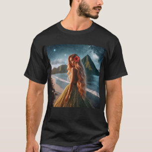 Frau im Graskleid T-Shirt