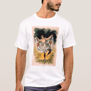 Frau im Tanz-Kostüm auf Blumen-Plakat T-Shirt