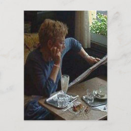 Frau im Wiener Café sq.jpg Postkarte