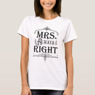 FRAU. IMMER RECHT Vintage Deco Ornamental Klassike T-Shirt