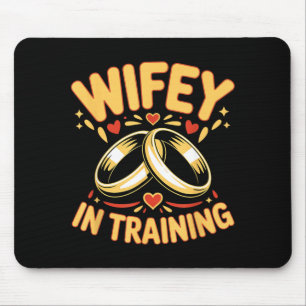 Frau in Ausbildung Verlobte Ehefrau Ehemann verlob Mousepad
