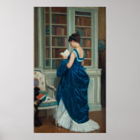 Frau in Bibliothekspendern