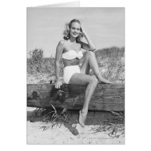 Frau in Bikini