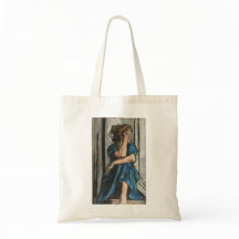 Frau in Blau
