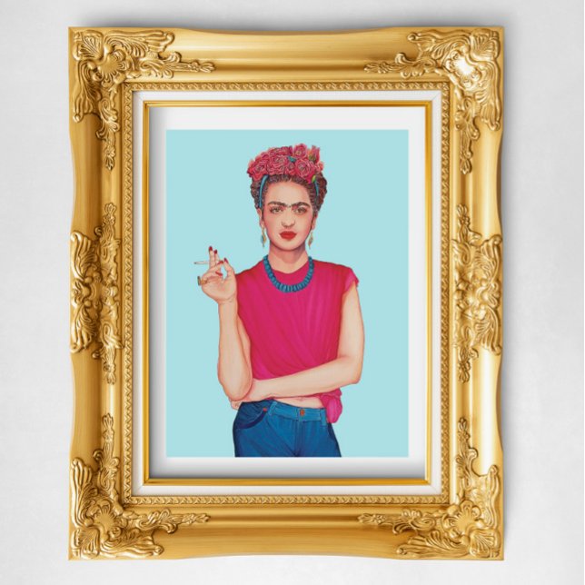 Frau in blauen Jeans Ölgemälde Poster (Von Creator hochgeladen)