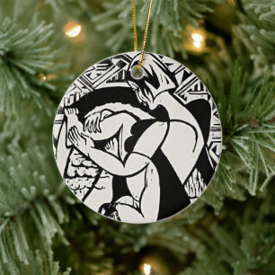 Frau in der Badewanne von Ernst Ludwig Kirchner Keramik Ornament