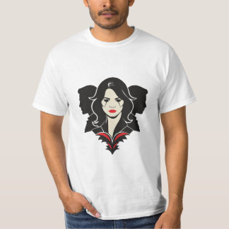 Frau in der Mitte und zwei Männer an ihren Seiten T-Shirt