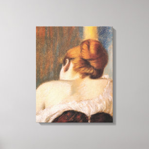 Frau in einem Korsett (von Federico Zandomeneghi) Leinwanddruck