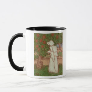 Frau in einem weißen Kleid, 1896 Tasse