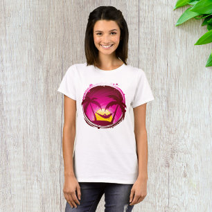 Frau in einer Hängematte T-Shirt