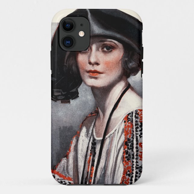 Frau in gestickter Bluse Case-Mate iPhone Hülle (Rückseite)