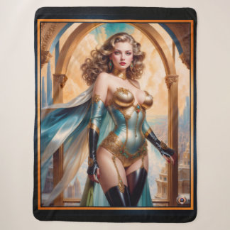 Frau in opulenter gold-türkiser Kleidung von Xzend Sherpadecke