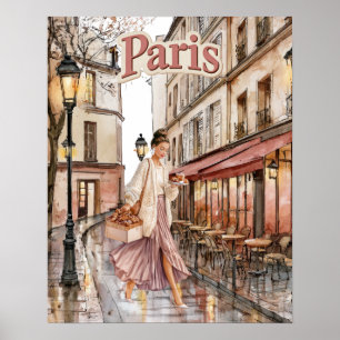 Frau in Paris Poster