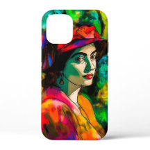 Frau in Red Hat